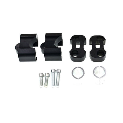 2Pcs 22-28mm Motorcycle Bar Clamps Aluminium Alloy CNC Handlebar Riser Adapter for 7/8-inch 1-1/8-inch Pit Dirt Motorbike