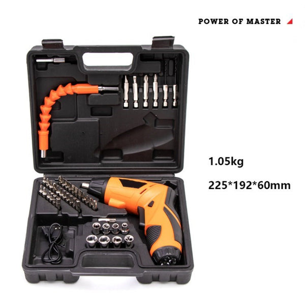 HILDA Cordless Screwdriver Set Rechargeable Electric Screwdriver Power Tools Kit