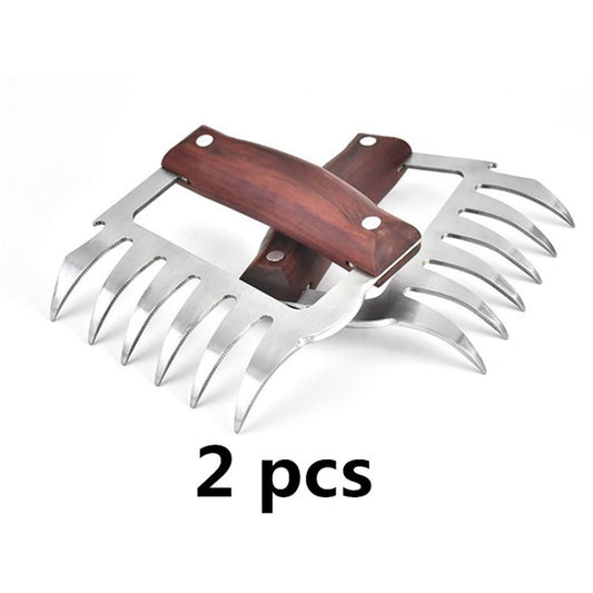 2Pcs Grill Meat Claws BBQ Fork Pork Shredde Pull Meat Shredder Pork Clamp Kitchen BBQ Tool (No FDA Certificate) (BPA-Free)