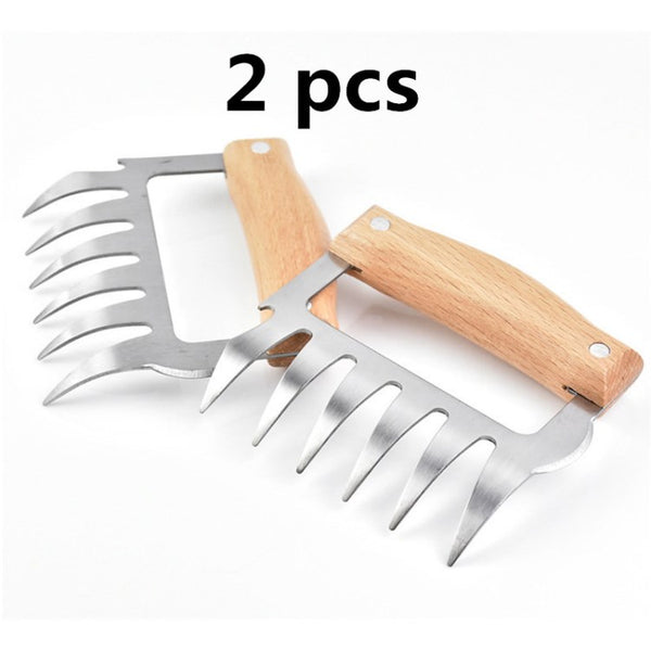 2Pcs Grill Meat Claws BBQ Fork Pork Shredde Pull Meat Shredder Pork Clamp Kitchen BBQ Tool (No FDA Certificate) (BPA-Free)