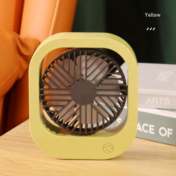 Mini Desktop Fan 400mAh USB Rechargeable Large Wind Table Fan for Dormitory Office