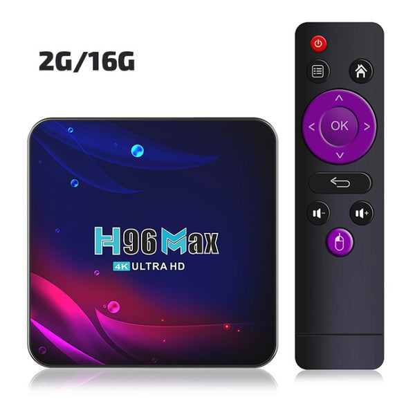 H96 MAX Android 11 Smart TV Box EU Plug 4K HD WiFi 2.4G / 5.0G Bluetooth USB 3.0 HDR Media Player