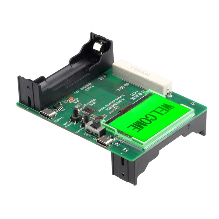 DC 5V Type-C LCD Battery Capacity Meter Discharge Tester Analyzer MAh MWh for 18650 Lithium Battery
