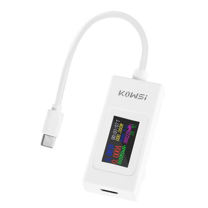 KOWSI KWS-066C DC 4-30V Type-C Voltage Tester 2-Way Timing Ammeter Digital Monitor Cutoff Power Indicator