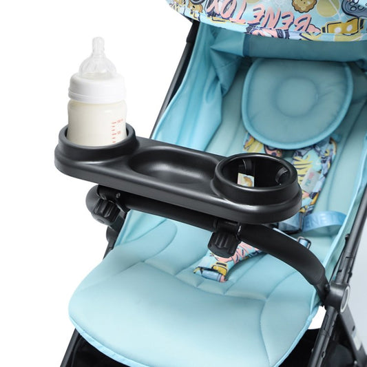 Baby Stroller Snack Tray Toddler Snack and Drink Organizer Snack Attachment with Cup Holder (BPA-Free, NO FDA Certification)