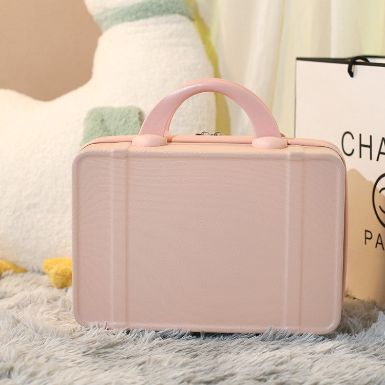 14-Inch Small Suitcase Handbag Lightweight Vintage Cosmetic Case Travel Luggage Case