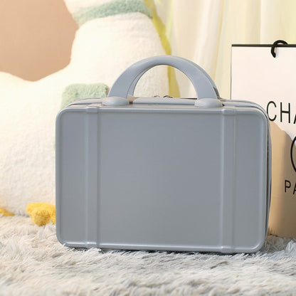 14-Inch Small Suitcase Handbag Lightweight Vintage Cosmetic Case Travel Luggage Case