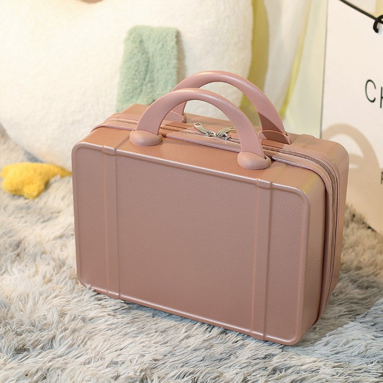 14-Inch Small Suitcase Handbag Lightweight Vintage Cosmetic Case Travel Luggage Case