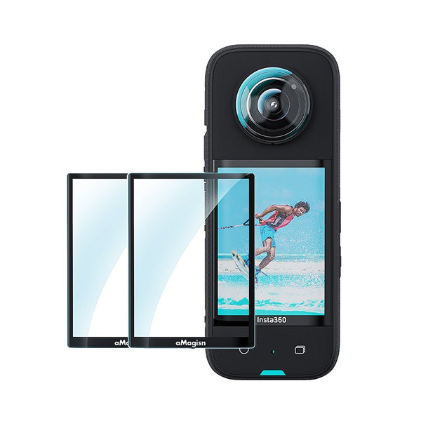 AMAGIS Screen Protector for Insta360 X3, Ultra-Clear Tempered Glass Scratch Resistant Protective Film
