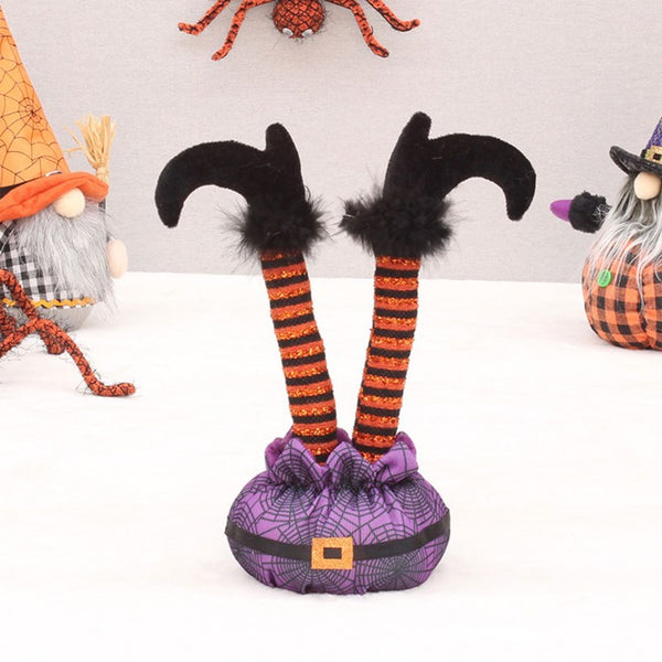 Witch Leg Decorations Halloween Witch Ornament Indoor Desktop Party Props Supplies