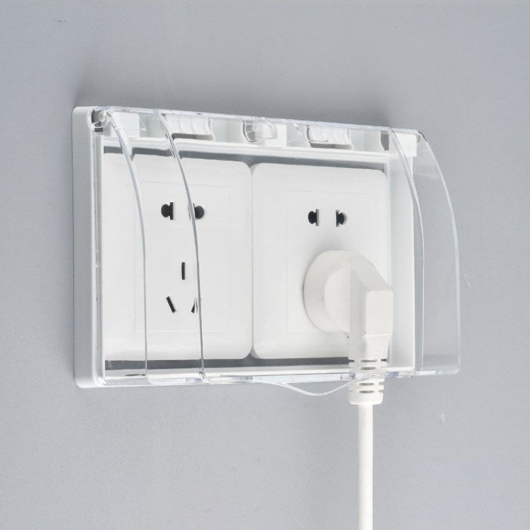 Outlet Cover Self-adhesive Waterproof 86-Type Electric Plug Socket Cover Baby Safety Socket Protector