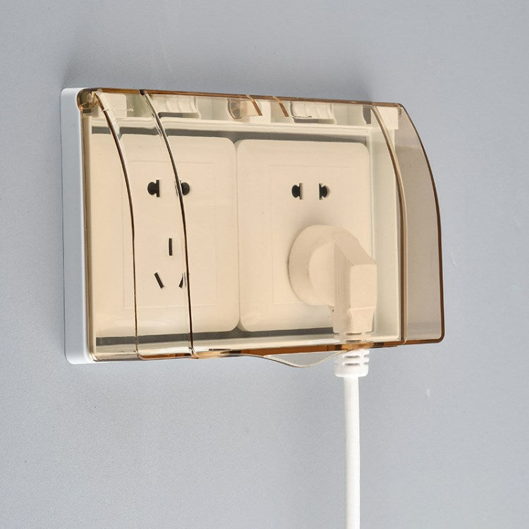 Outlet Cover Self-adhesive Waterproof 86-Type Electric Plug Socket Cover Baby Safety Socket Protector