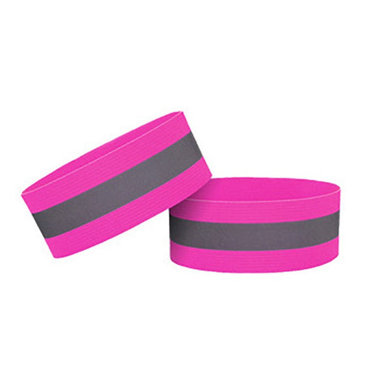 2Pcs 4cm Elastic Reflective Bands Safety Wrist Strap for Men Women Runner Cycling Walking
