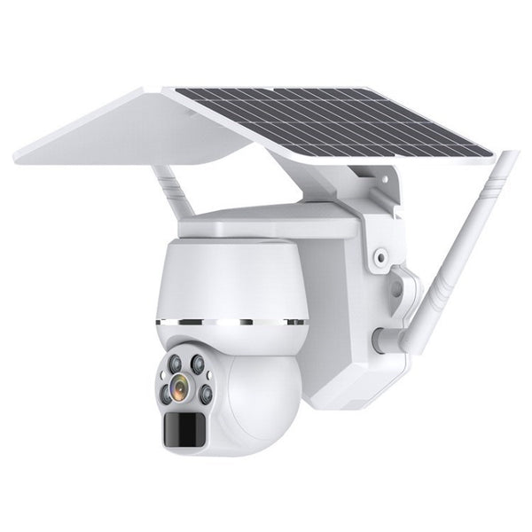 PTZ Outdoor Solar Security Camera Color Night Vision Wireless WiFi Surveillance Camera