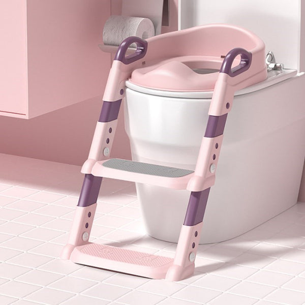 Potty Training Seat Baby Toddler Adjustable Toilet Chair with Anti-Slip Pads Ladder