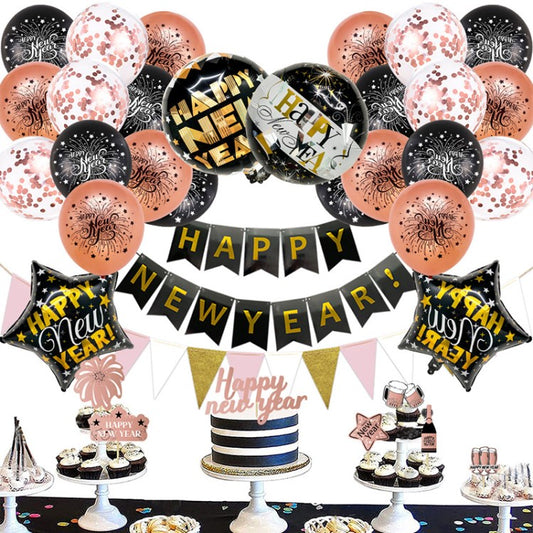 2023 Balloon Set Banner Balloon Happy New Year Eve Party Decoration Home Supply