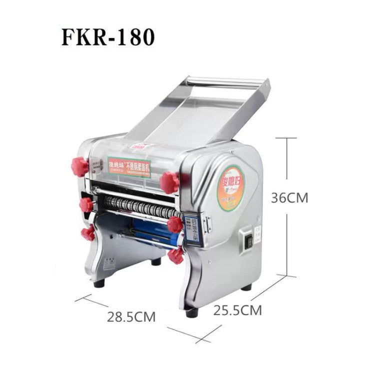 JUNXIFU Home Pasta Maker Machine Stainless Steel Electric Noodle Making Machine, CN Plug