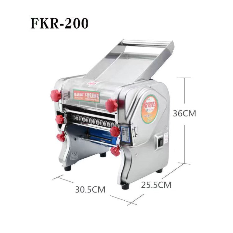 JUNXIFU Home Pasta Maker Machine Stainless Steel Electric Noodle Making Machine, CN Plug
