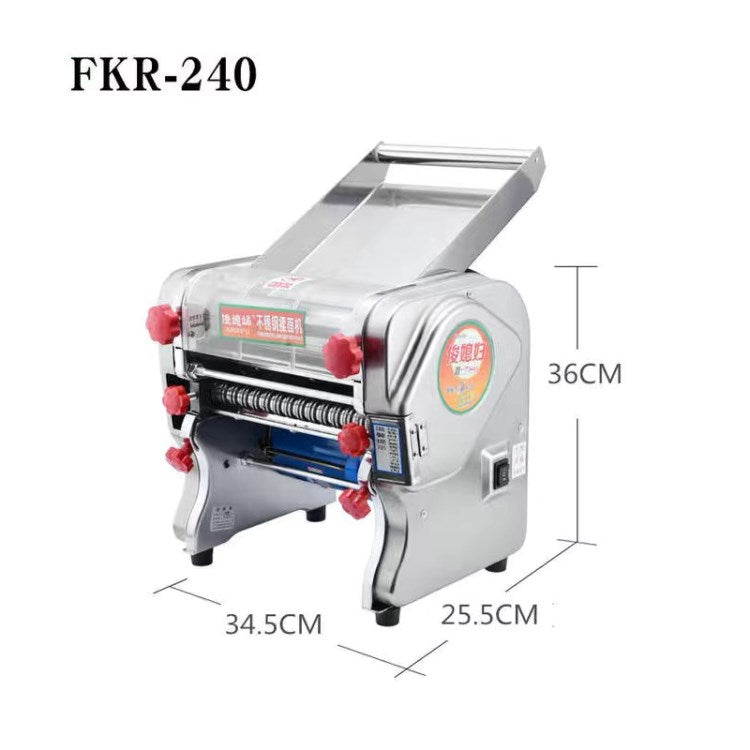 JUNXIFU Home Pasta Maker Machine Stainless Steel Electric Noodle Making Machine, CN Plug