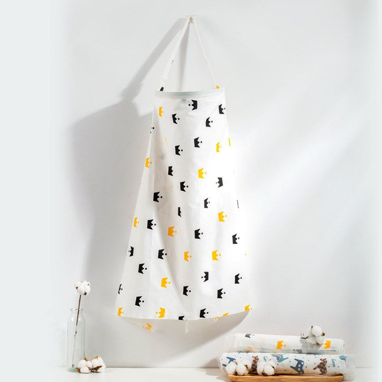 70x100cm Soft Cotton Nursing Cover Breathable Full Coverage Large Breastfeeding Cover