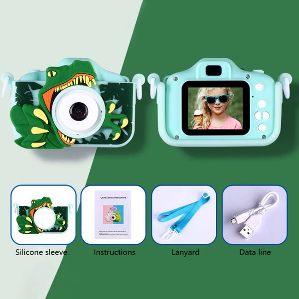 A9 2-inch HD IPS Screen Kids Camera Cute Cartoon Digital Video Camera for Boys Girls Gift