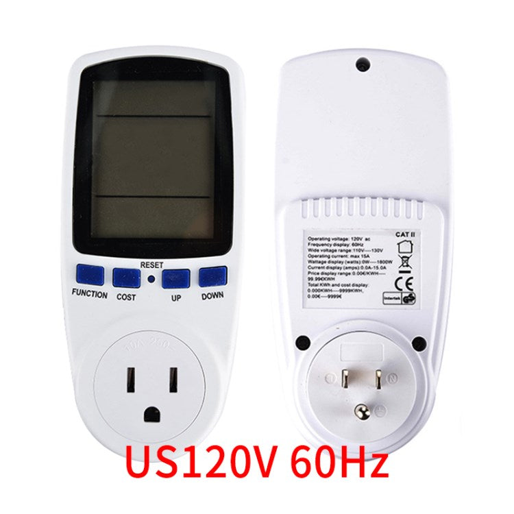 Digital LCD Power Meter Wattmeter Socket Energy Meter Measuring Outlet Power Analyzer