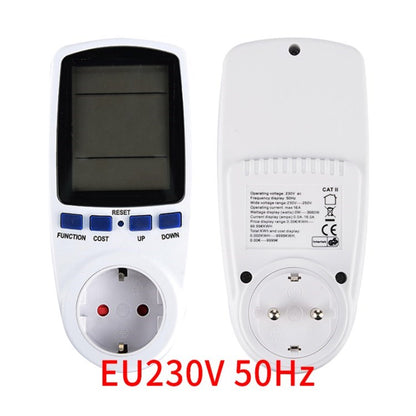 Digital LCD Power Meter Wattmeter Socket Energy Meter Measuring Outlet Power Analyzer