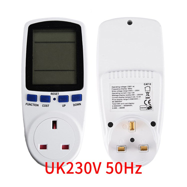 Digital LCD Power Meter Wattmeter Socket Energy Meter Measuring Outlet Power Analyzer