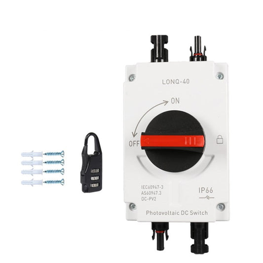 1000V 32A Photovoltaic DC Isolation Switch IP66 Water Resistant Photovoltaic Circuit Isolator Switch