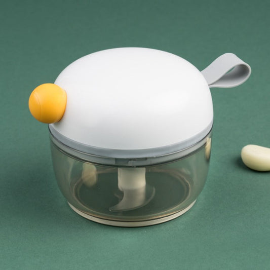 200ML Manual Food Processor Garlic Crusher Chopper Portable Pull String Design Ginger Slicer Onion Cutter (BPA-Free, NO FDA Certification)