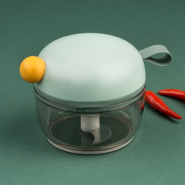 200ML Manual Food Processor Garlic Crusher Chopper Portable Pull String Design Ginger Slicer Onion Cutter (BPA-Free, NO FDA Certification)