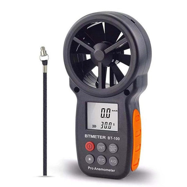 BT-100 Portable Digital Anemometer Wind Speed Meter Air Flow Velocity Tester for Sailing / Surfing