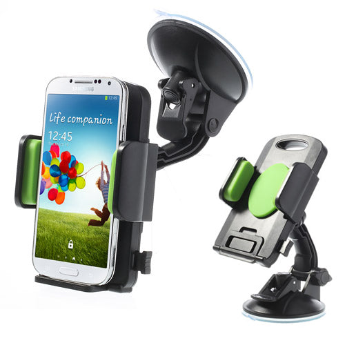 Green Universal 360 Degree Rotating Car Holder for 4.3-7.8 inch Smartphones Tablets, width: 58-125mm