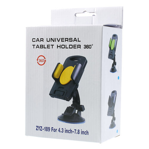 Green Universal 360 Degree Rotating Car Holder for 4.3-7.8 inch Smartphones Tablets, width: 58-125mm