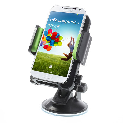 Green Universal 360 Degree Rotating Car Holder for 4.3-7.8 inch Smartphones Tablets, width: 58-125mm