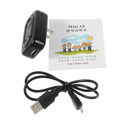 Mini A8 Real Time GPS Monitor Tracker w/ SOS Emergency Call GSM / GPRS / GPS - Black