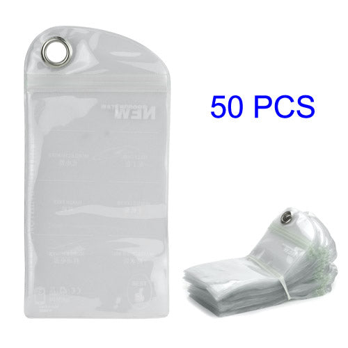50PCS/Pack Plastic Zip-lock Packaging Bag with Hang Hole for iPhone 5 For Samsung i9300 Cases, Size: 16 x 9.5cm