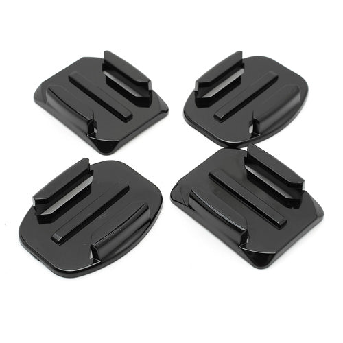 2 Curved Surface + 2 Flat Surface Adapters + 4 Adhesive Mount Stickers for GoPro Hero 1 2 3