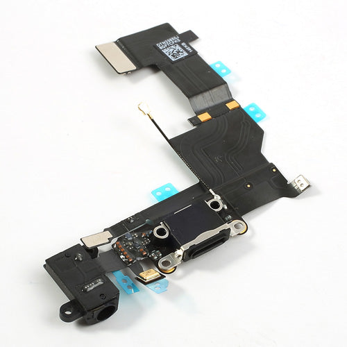 For iPhone 5s Dock Connector Charging Port Flex Cable Replacement OEM - Black
