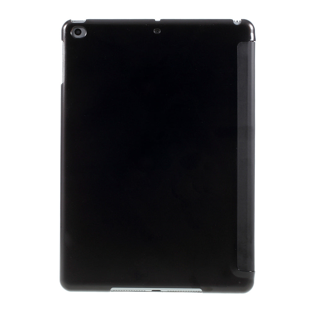 Black Tri-Fold Stand PU Leather Case for iPad Air