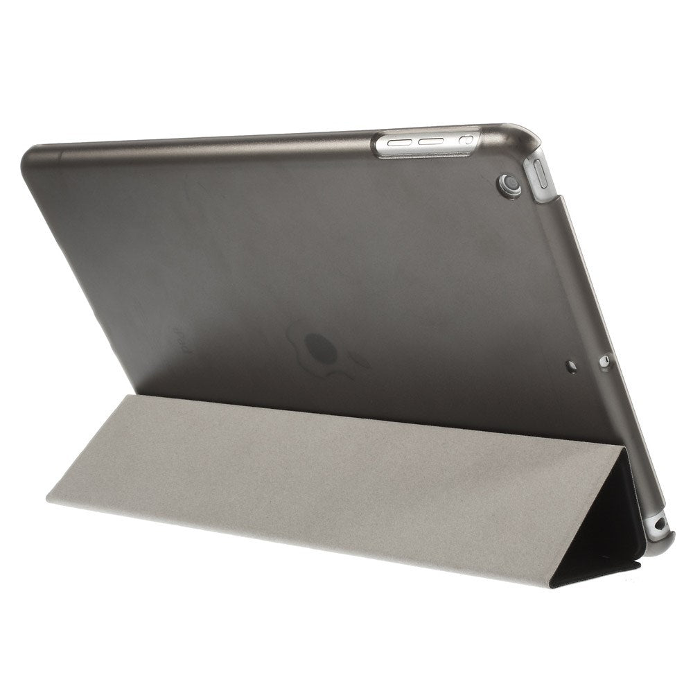 For iPad Air (2013) Protective Case Shockproof Shell PU Leather Tablet Three-fold Stand Cover Support Auto Wake/Sleep