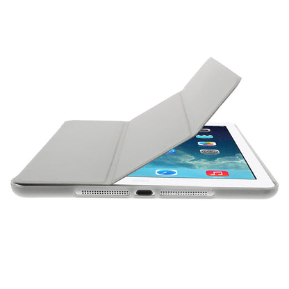 For iPad Air (2013) Protective Case Shockproof Shell PU Leather Tablet Three-fold Stand Cover Support Auto Wake/Sleep