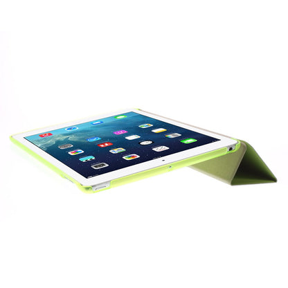 For iPad Air (2013) Protective Case Shockproof Shell PU Leather Tablet Three-fold Stand Cover Support Auto Wake/Sleep