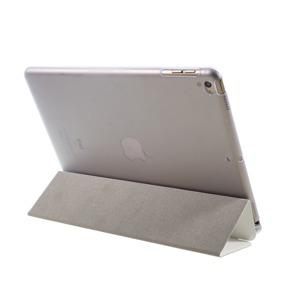 For iPad Air (2013) Protective Case Shockproof Shell PU Leather Tablet Three-fold Stand Cover Support Auto Wake/Sleep