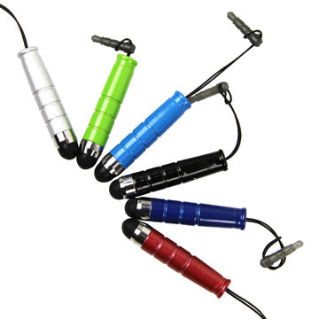 Soft Touch Stylus Pen for iPhone iPad iPod (With 3.5mm Plug);Dark Blue
