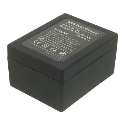 Twin Dual USB Battery Charger Charging Pack for Gopro Hero3+ / 3 with Mini USB Cable