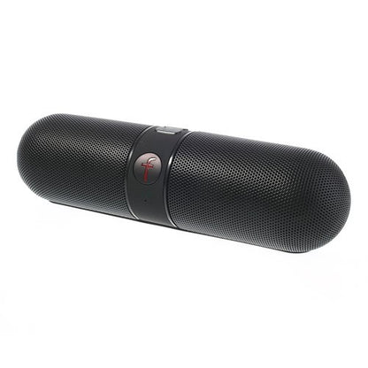 Black Fivestar F-808 Pill Design Multi-function Hi-Fi Bluetooth Speaker with MIC Support TF Card FM Hands-free