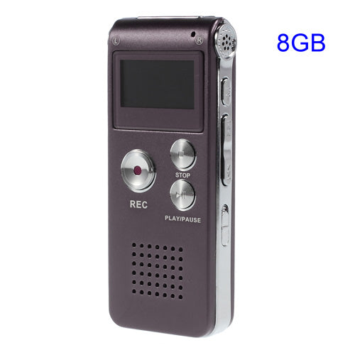 SK-012 Portable Rechargeable 8GB Digital Voice Recorder MP3 Player Support U-disk 
