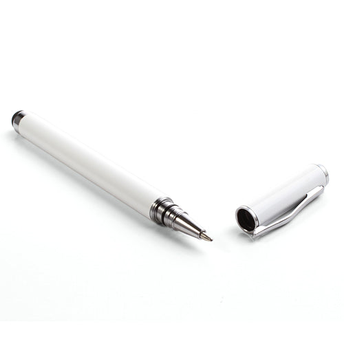 White Ball Point Pen Stylus for iPhone iPad Samsung with Capacitive Touch Screen