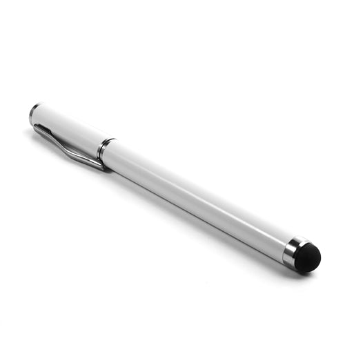 White Ball Point Pen Stylus for iPhone iPad Samsung with Capacitive Touch Screen